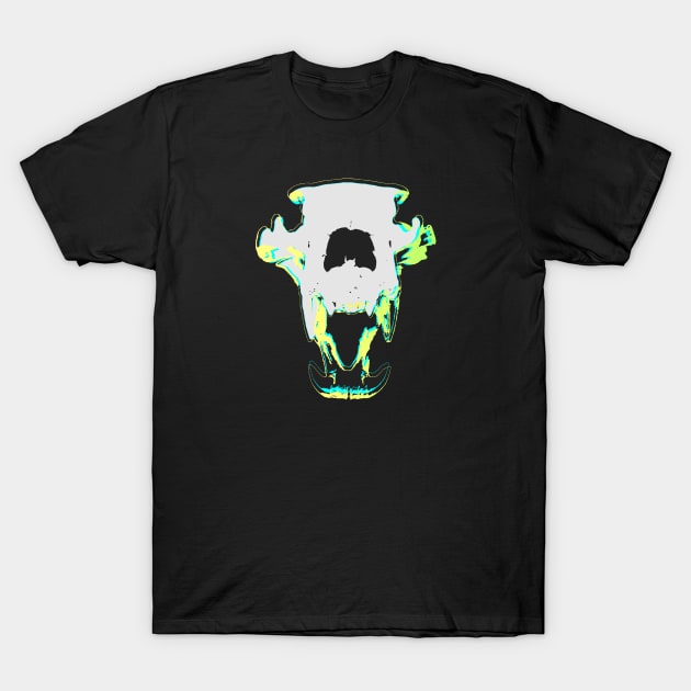 Colorful Wolf Skull T-Shirt by ImaginativeWild
